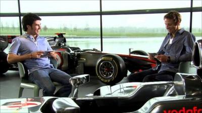 Sergio Perez and Jenson Button