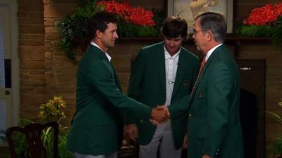 Adam Scott dons famous Green Jacket at Augusta