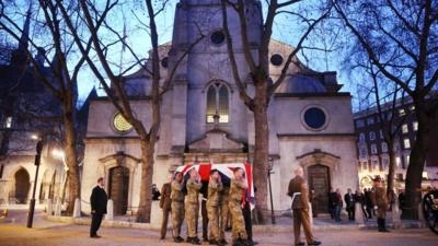 Preparations ahead of funeral of Baroness Thatcher