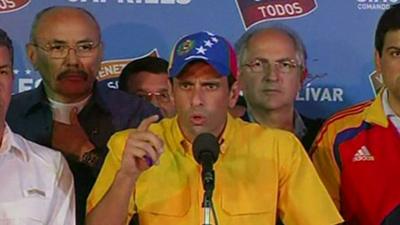 Opposition candidate Henrique Capriles