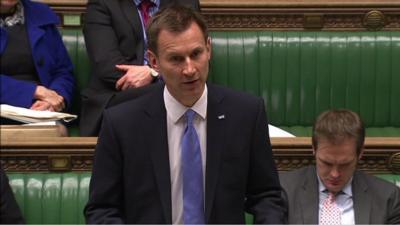 Health Secretary Jeremy Hunt