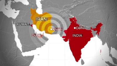 Iran map graphic