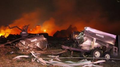 Blast at Texas fertiliser plant