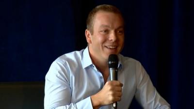 Six time Olympic Gold medallist Sir Chris Hoy