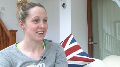 Olympic swimmer Hannah Miley speaks