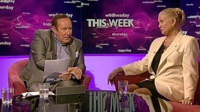 Andrew Neil and Kim Woodburn