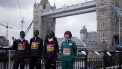 Marathon Women at London Bridge