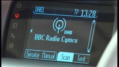 Digital radio in car