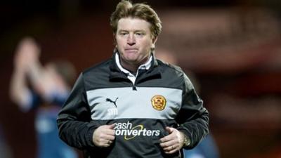 Motherwell manager Stuart McCall