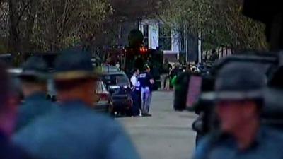 Police in Boston in Watertown