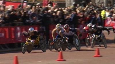 London Marathon men's wheelchair race