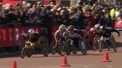 London Marathon men's wheelchair race