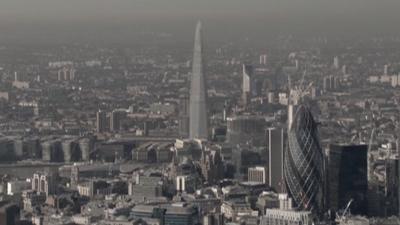 Aerial view of London