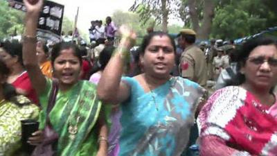 Women protesters in Delhi