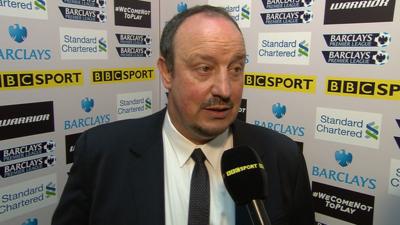 Rafael Benitez speaks after Liverpool game