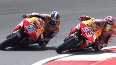 Dani Pedrosa and Marc Marquez