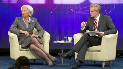 Christine Lagarde with Stephen Sackur