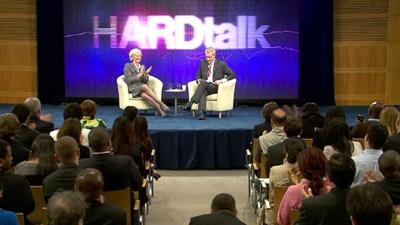 Christine Lagarde with Stephen Sackur