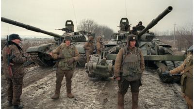 Russian troops in Chechnya, 1994