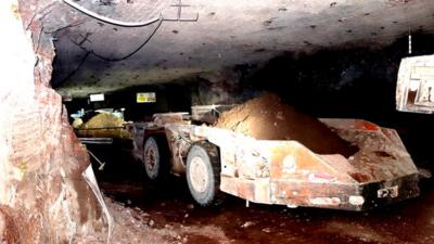 Inside a potash mine
