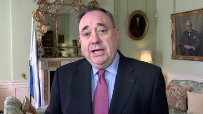 Scotland's First Minister Alex Salmond