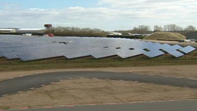 Solar farm in Wymeswold