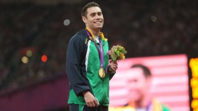 Jason Smyth after picking up his second gold medal at last year's Paralympics in London