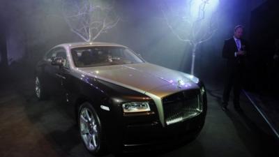 Rolls-Royce car on show in Shanghai