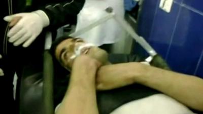 YouTube footage of alleged chemical attack in Syria