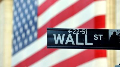 A street sign on Wall St, New York, the financial heart of the city