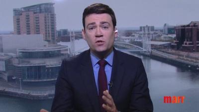 Shadow Health Secretary Andy Burnham on The Andrew Marr Show