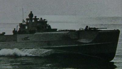 US Ship during Exercise Tiger, 1944