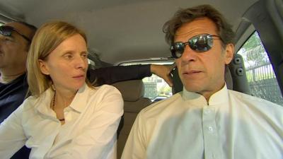Orla Guerin and Imran Khan