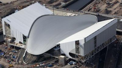 Aquatics centre roof