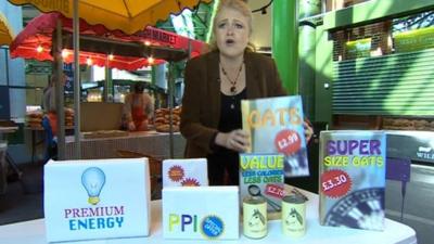 Laura Sandys MP with food boxes