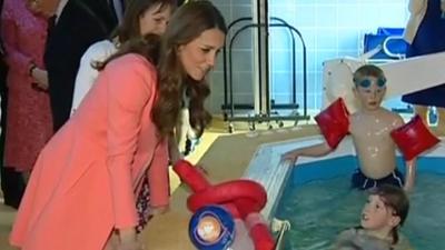 The Duchess of Cambridge visited some of the children who rely on Naomi House's care and support