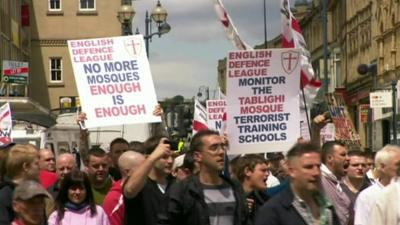 The EDL rally the men intended to bomb