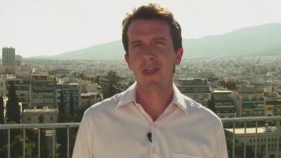 Mark Lowen in Athens