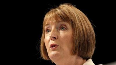 Harriet Harman delivers her keynote speech at the Labour Conference in Liverpool,