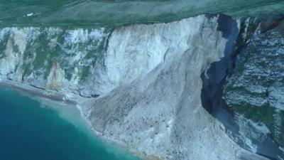 St Oswald's Bay landslip, Dorset