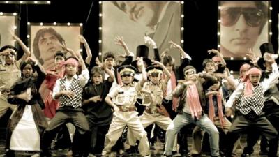 Children dancing in a scene from the film Bombay Talkies