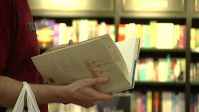 A man reading a book