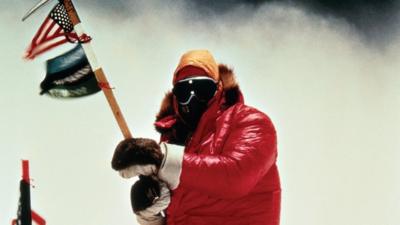 Jim Whitaker on the summit of Mount Everest