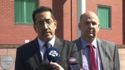 Nazir Afzal and DCI Neil Esseen