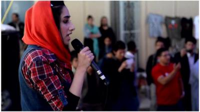 Young rapper from Kabul, Afghanistan.