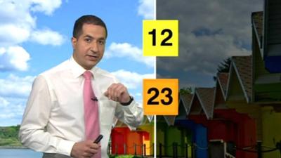 BBC weather reporter Stav
