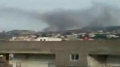 Unverified still of the town of Baniyas