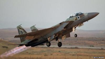 An Israeli fighter. File photo
