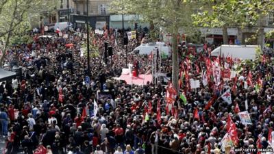 Demonstration in Paris