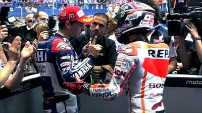 Jorge Lorenzo and Marc Marquez